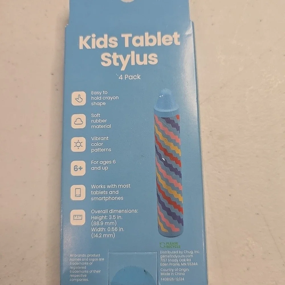 4 Pack Kid Friendly Stylus Pens for Touch Screens Kids Smart Watch Tablet‎ iPad